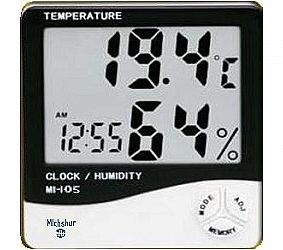 Type MI-105 - Thermometer, humidity with digital clock