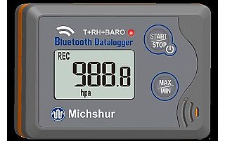 Temperature and humidity register + Bluetooth barometric pressure MI-LOGPBL (Enlarge)